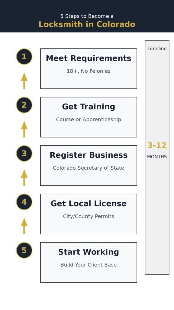 Requirements to Become a Locksmith in Colorado
