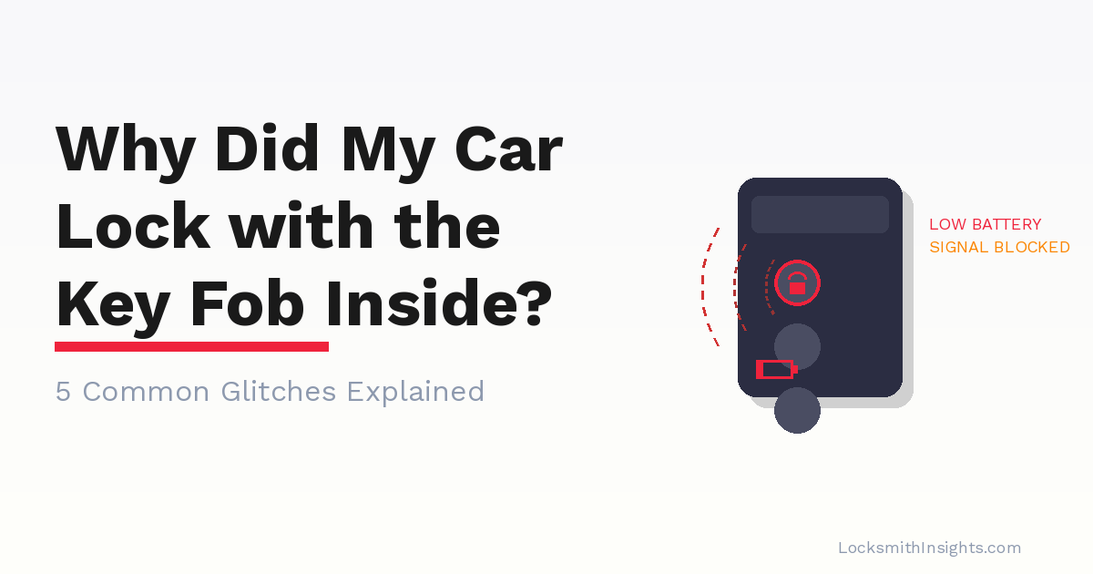 why did my car lock with the key fob inside