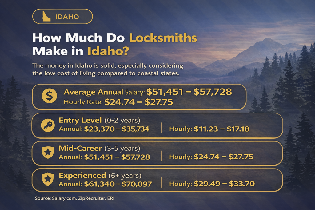 How Much Do Locksmiths Make in Idaho.