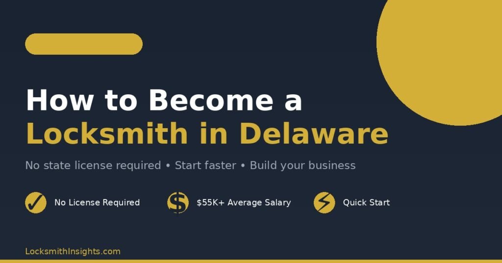 How to Become a Locksmith in Delaware 2026
