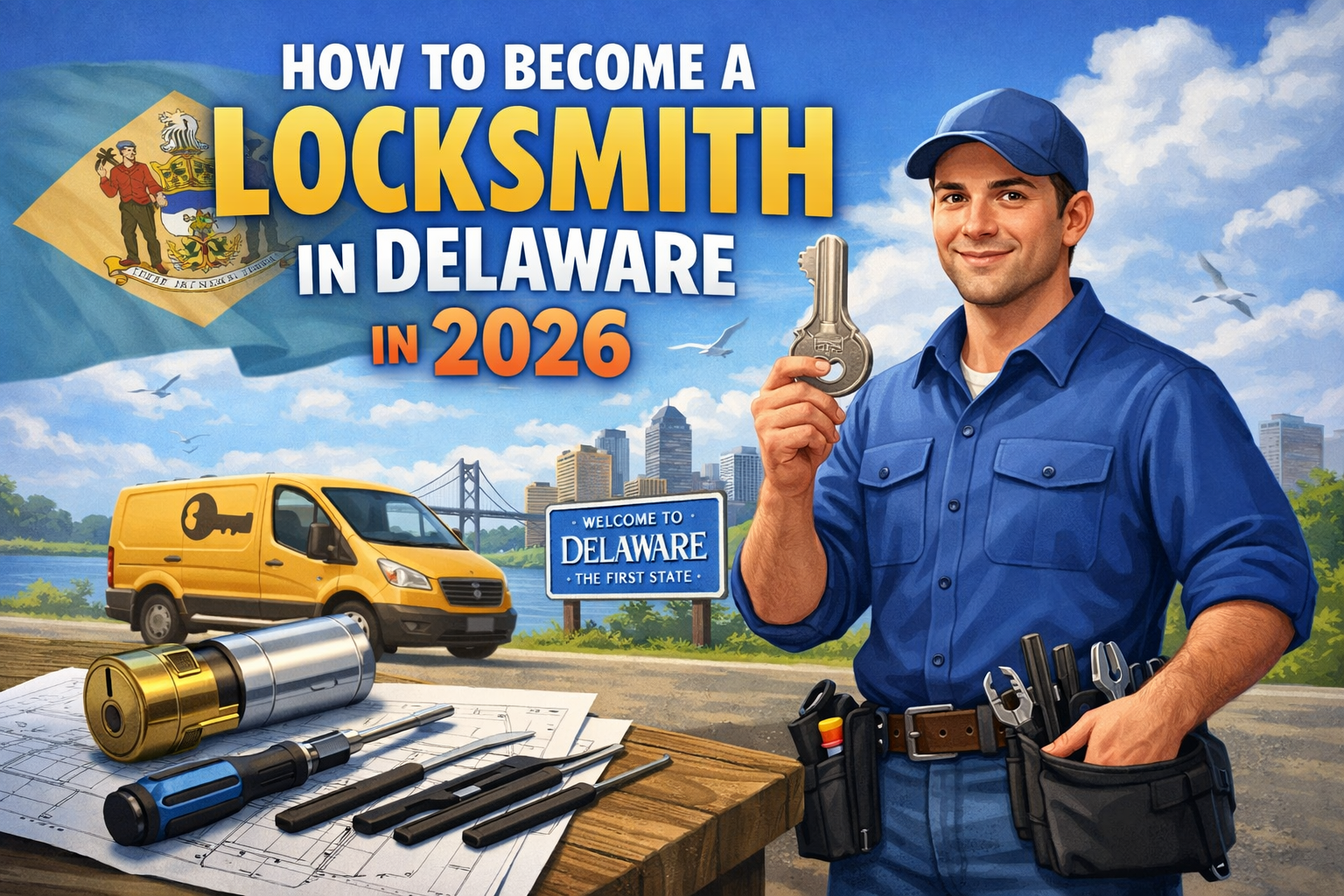 How to Become a Locksmith in Delaware in 2026