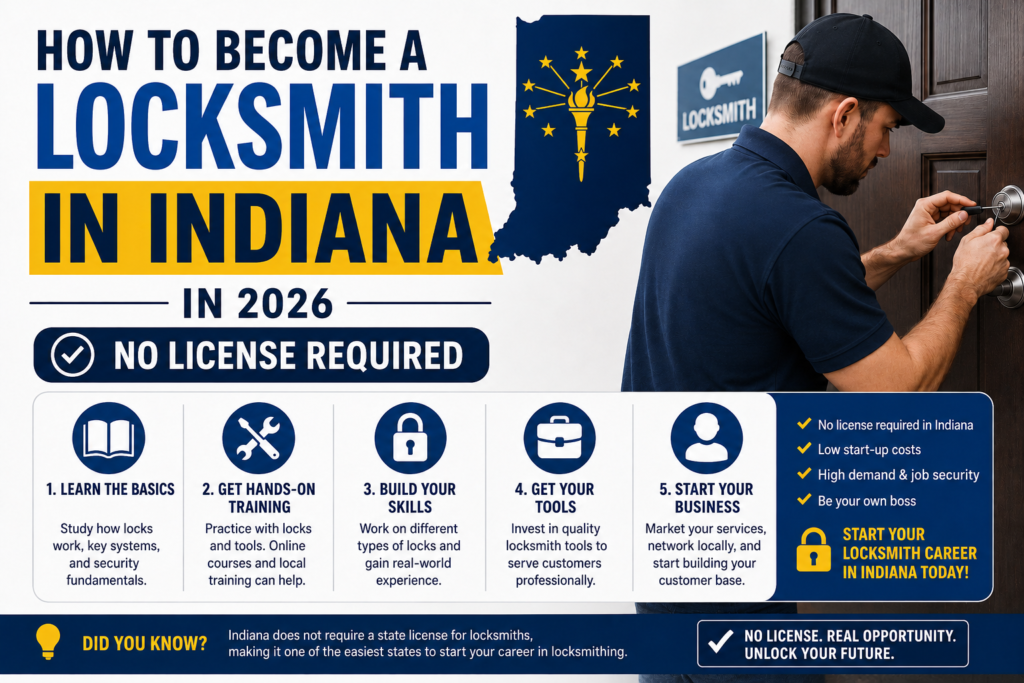 Indiana locksmith training tips and career roadmap 2026